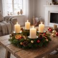 Bougeoir argent Ø8cm 4 pcs | Floristik24.be