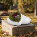 Coeur en polystyrène courbé moyen 11cm 2pcs | Floristik24.be