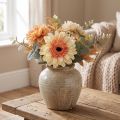 Fleur Gerbera Artificielle, Fleur Gerbera Artificielle Abricot Ø11cm L50cm | Floristik24.be