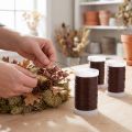 Fil de fer pour fleuristerie et bricolage Brun 0,35mm 100g 3pcs | Floristik24.be