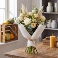 Papier crépon fleuriste blanc 50x250cm | Floristik24.be