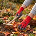 Gants de jardin en nylon Kixx taille 11 rouge, gris | Floristik24.be