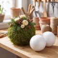 Boule en polystyrène Ø10cm blanche 5 pcs | Floristik24.be