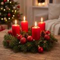 Mini boule de Noël rouge Ø3cm 14 pcs | Floristik24.be