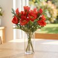 Décoration de coquelicot Coquelicot artificiel rouge 45 cm Bouquet avec 3 pièces | Floristik24.be