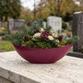 Bol décoratif pour bateau à plantes Berry 38,5 cm × 12,5 cm × 13 cm | Floristik24.be