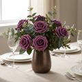 Roses en mousse Ø7,5cm Mauve 18 pcs | Floristik24.be