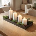 Plateau décoratif en métal noir gris délavé 30×15cm | Floristik24.be
