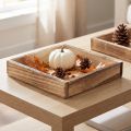 Plateau en bois, style