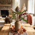 Déco artichaut violet plante artificielle décoration automne Ø7.5cm H42cm | Floristik24.be
