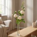 Branche de rose crème / rosé 100cm | Floristik24.be