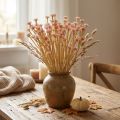 Fleurs artificielles de paille italienne rose L28cm | Floristik24.be