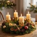 Bougeoir couronne or 4 pcs | Floristik24.be