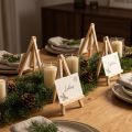 Mini chevalet porte-cartes bois naturel 11x19cm 6 pcs | Floristik24.be