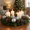 Mini boule de Noël argentée Ø3cm 14 pcs | Floristik24.be