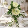 Fleurs artificielles Renoncule fleurs de jardin artificielles blanc 34cm | Floristik24.be