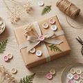 Boutons Décoratifs pour Bricolage Bois Ø2cm Crème Rose Blanc 210 Pcs | Floristik24.be