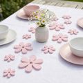 Décoration à disperser fleurs en bois rose décoration de table été Ø2–6cm 20 pcs | Floristik24.be