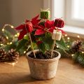 Bouchon de fleur Noël Paquet de Noël 2,5 cm 15 pcs | Floristik24.be