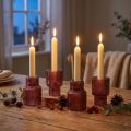 Bougeoir bougeoir en verre en Berry H8cm 4 pcs | Floristik24.be