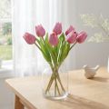 Décoration florale Tulipes Fleurs artificielles Violet 20cm 6 Pcs | Floristik24.be