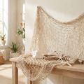 Filet de pêche en macramé, décoration estivale nautique, 85–90 x 100 cm | Floristik24.be