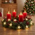 Guirlande lumineuse LED étoiles 20 micro LED blanc chaud minuterie 6 pièces | Floristik24.be