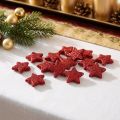 Décoration à disperser étoiles rouge 2,5cm mica 96pcs | Floristik24.be