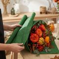 Papier crépon fleuriste vert foncé 50x250cm | Floristik24.be