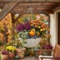 Panier décoratif à suspendre panier suspendu blanc, marron foncé Ø34cm | Floristik24.be