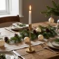 Bougeoir bougeoir bâton doré métal H26cm | Floristik24.be