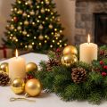 Boule de Noël en plastique doré 6cm 12 pcs | Floristik24.be
