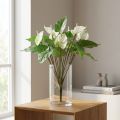 Fleurs artificielles, fleur de flamant rose, anthurium artificiel blanc 36cm | Floristik24.be