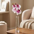 Orchidée Phalaenopsis Artificielle 4 Fleurs Blanc Rose 72cm | Floristik24.be