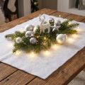 Couverture de neige artificielle Déco d'hiver Blanc 240×90cm | Floristik24.be
