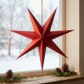 Étoile décorative à suspendre, en papier avec cordon de jute, 75 cm | Floristik24.be