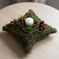 Jardinière en mousse et vigne naturelle 20×20×6,5cm | Floristik24.be