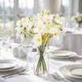 Branche de jonquille pour compositions florales de mariage saisonnières, magnifique, 33 cm, lot de 6 | Floristik24.be