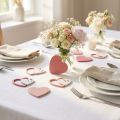 Décoration à disperser coeurs rose/blanc 24 pcs | Floristik24.be