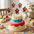 Bouchon de fleur bouquet ballons décoratifs pour gâteau coloré 26 cm 15 pcs | Floristik24.be