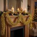 Guirlande de guirlandes dorées glamour 270 cm – Parfaite pour des décorations festives et élégantes | Floristik24.be