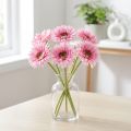 Gerberas artificiels roses pour jardin, 47 cm, lot de 6 | Floristik24.be