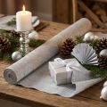 Papier crépon fleuriste argent 50x250cm | Floristik24.be