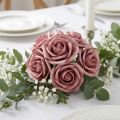 Rose en mousse Ø7,5cm vieux rose 18 pcs | Floristik24.be