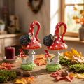 Amanite mouche avec décoration hérisson champignon décoration automne H14cm 2pcs | Floristik24.be