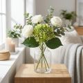 Hortensia artificiel, décoration florale, fleur en soie verte L44cm | Floristik24.be