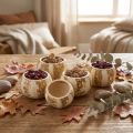 Citrouille déco naturelle Séchée Blanchie 5-6cm 50 pièces | Floristik24.be