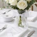 Ruban cadeau en organza, ruban blanc lisière 50 m | Floristik24.be