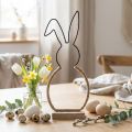 Décoration de table lapin de Pâques fil de Pâques décoration bohème lapin 32cm | Floristik24.be