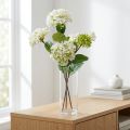 Fleur artificielle plante boule de neige Virburnum blanc Ø8cm 64cm | Floristik24.be
